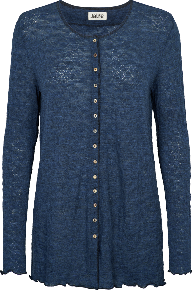 Cardigan jacquard merino